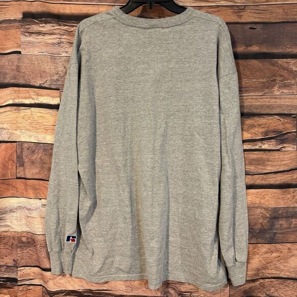 Vintage Russell Texas Tech University Long Sleeve XL T-Shirt Men's Gray Tee - Picture 5 of 8